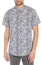 Men's The Rail Paisley Print Woven Shirt, Size - White
