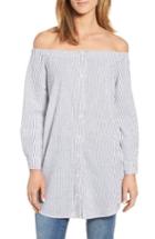 Women's Caslon Off The Shoulder Seersucker Tunic