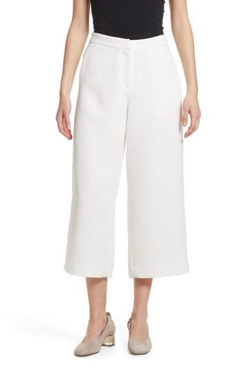 Women's Rag & Bone Marci Crop Wide Leg Pants - White