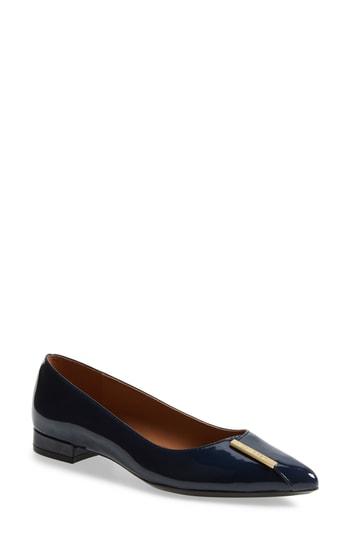 Women's Calvin Klein Arline Pointy Toe Flat M - Blue