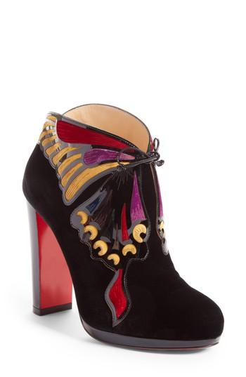 Women's Christian Louboutin Mariposa Embellished Bootie Us / 36eu - Black