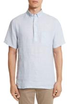 Men's Onia Josh Woven Polo - Blue