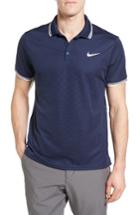 Men's Nike Court Regular Fit Dri-fit Tennis Polo, Size - Blue