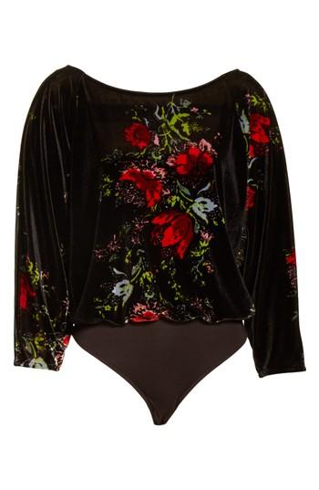 Women's Free People Babe Slouchy Velvet Bodysuit