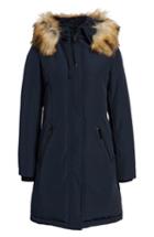 Women's Sam Edelman Faux Fur Trim Down Jacket - Blue