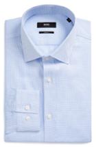 Men's Boss Issak Slim Fit Check Dress Shirt .5 - Blue