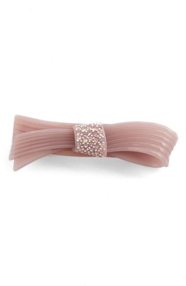 Alexandre De Paris Crystal Barrette, Size - Pink