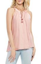 Women's Vince Camuto Keyhole Neck Tank Top, Size - Pink