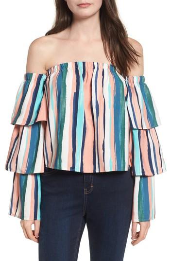 Women's Lost + Wander Santorini Off The Shoulder Top - Pink