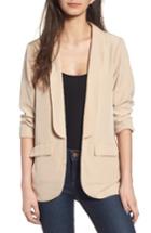 Women's 4si3nna Long Satin Blazer