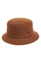 Men's Brixton Burroughs Wool Blend Bucket Hat - Brown