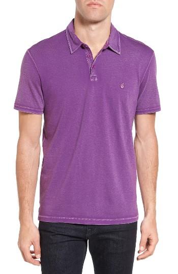 Men's John Varvatos Star Usa Washed Polo - Purple