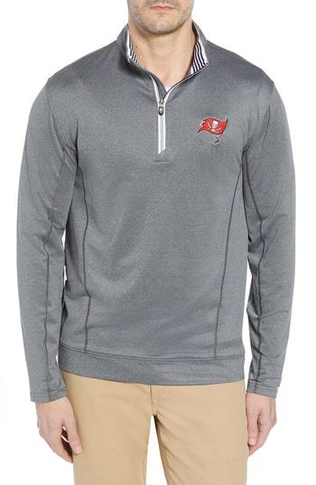Men's Cutter & Buck Endurance Tampa Bay Buccaneers Fit Pullover, Size Small - Black