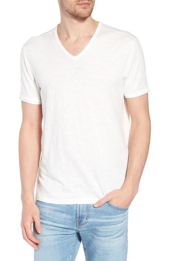 Men's John Varvatos Star Usa Slim Fit Slubbed V-neck T-shirt - White