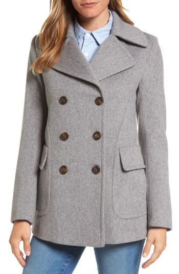Women's Fleurette Peacoat - Grey