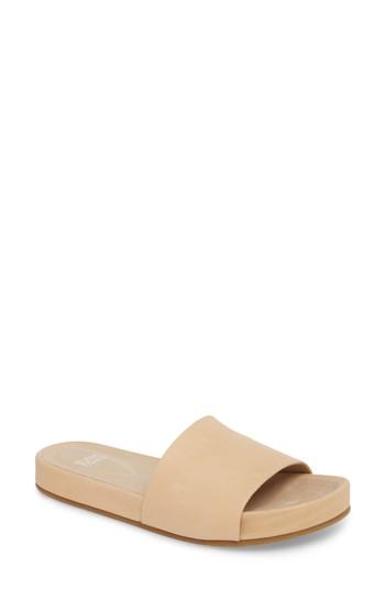 Women's Eileen Fisher Pear Slide Sandal .5 M - Beige