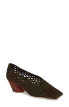 Women's Jeffrey Campbell Vanira Vamp Cutout Pump M - Green