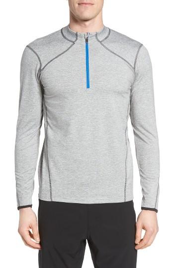 Men's Sodo 'elevate' Moisture Wicking Stretch Quarter Zip Pullover, Size - Grey