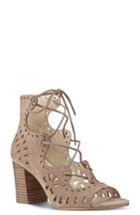 Women's Nine West Gweniah Ghillie Lace Gladiator Sandal .5 M - Beige