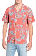 Men's Tori Richard Oh Shoots Trim Fit Camp Shirt - Pink