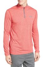 Men's Under Armour Threadborne Quarter-zip Performance Shirt - Red