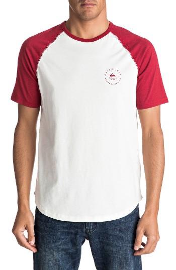 Men's Quiksilver Alo Nah Raglan T-shirt - White