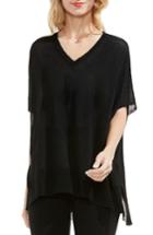 Women's Vince Camuto Slub Linen Blend Sweater - Black