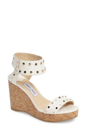 Women's Jimmy Choo Veto Wedge Sandal .5us / 34.5eu - Brown