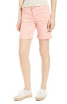 Women's Wit & Wisdom Ab-solution Stretch Cotton Shorts - Orange
