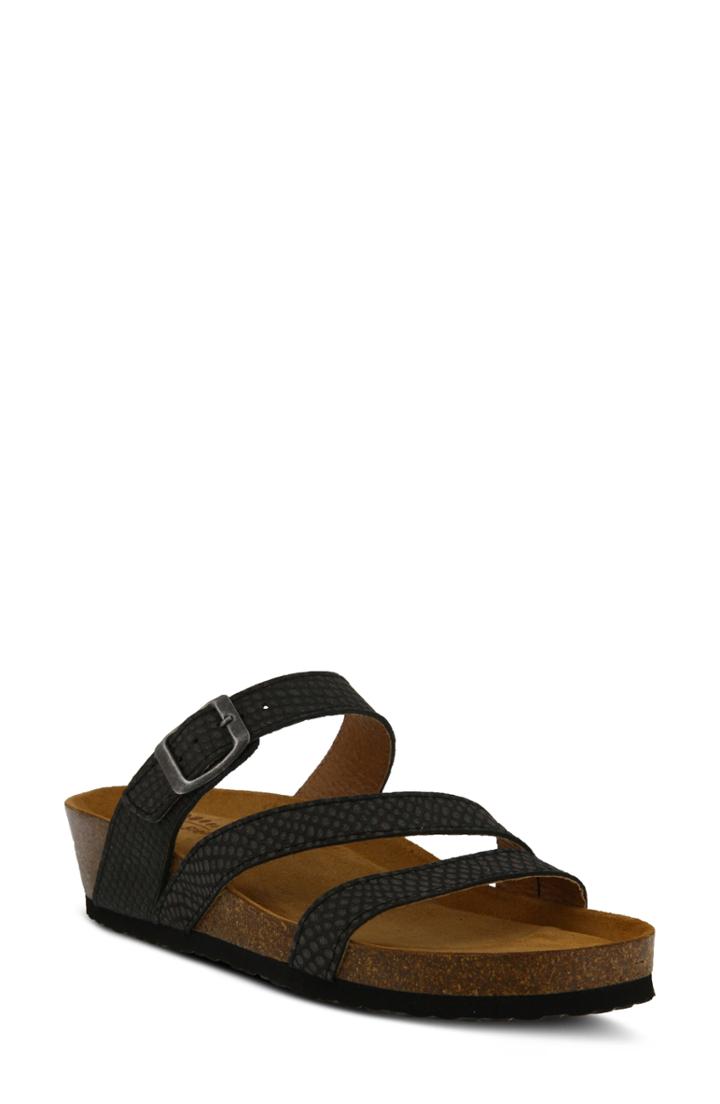 Women's Spring Step Flossie Slide Sandal .5-7us / 37eu - Black