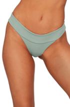 Women's L Space Veronica Ribbed Bikini Bottoms - Green