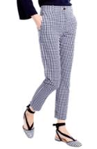 Women's J.crew Puckered Gingham Cigarette Pants