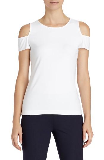 Women's Lafayette 148 New York Cold Shoulder Top