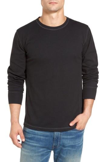 Men's Jeremiah Larsen Zigzag Thermal T-shirt, Size - Black