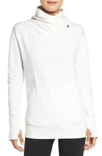 Women's Zella Frosty Asymmetrical Zip Pullover - Beige