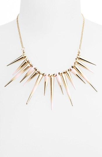 Topshop Dip Dye Spike Collar Necklace