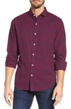 Men's Bonobos Unbutton Down Slim Fit Windowpane Sport Shirt - Purple