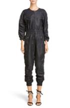 Women's Isabel Marant Coated Jumpsuit Us / 34 Fr - Black