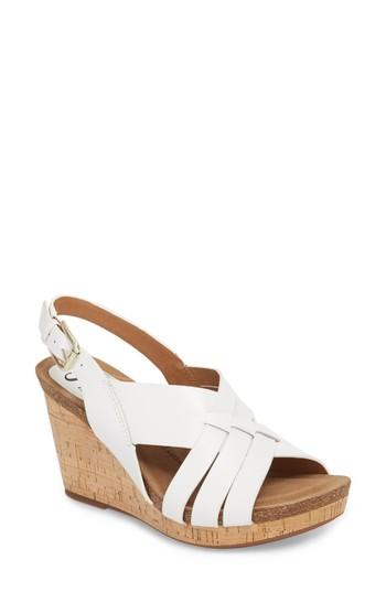 Women's Sofft Chesny Wedge Sandal M - White
