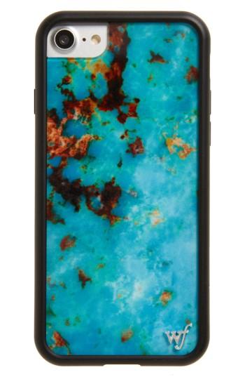 Wildflower Turquoise Iphone 7 Case - Blue/green