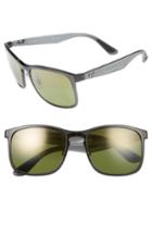 Men's Ray-ban 58mm Chromance Sunglasses - Shiny Grey/green Mirror Gold