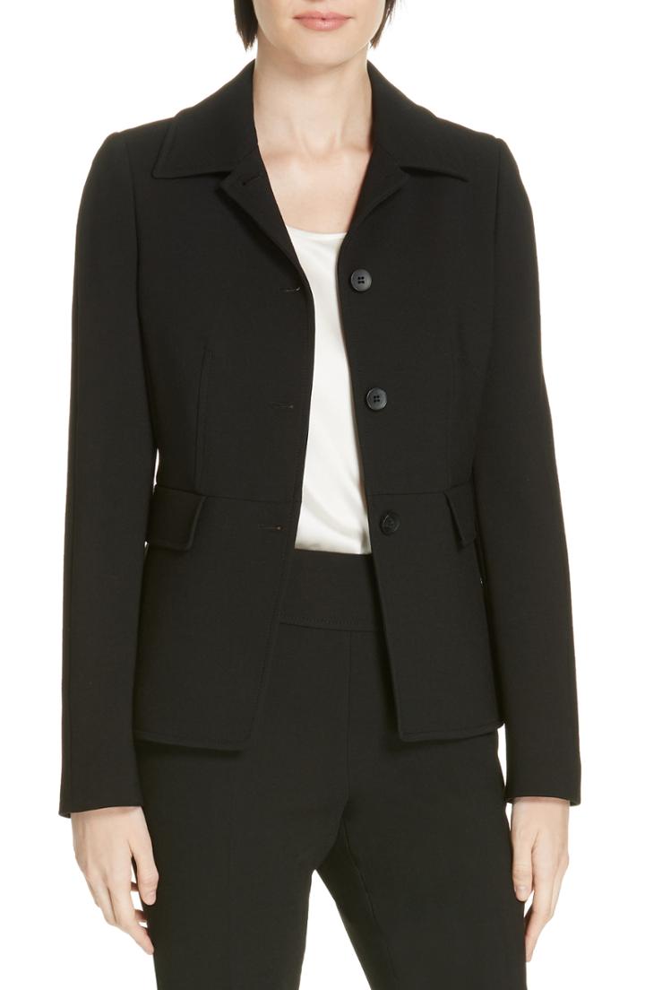 Women's Boss Jarera Ponte Suit Jacket R - Black