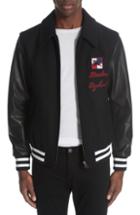 Men's Burberry Stockbridge Varsity Jacket Eu - Black