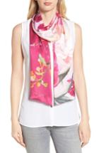 Women's Ted Baker London Serenity Skinny Silk Scarf, Size - Pink