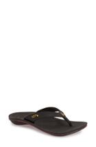 Women's Olukai 'kia I Wahine' Flip Flop M - Black