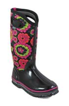 Women's Bogs Classic Pansies Waterproof Insulated Boot M - Black