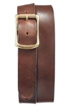 Men's Frye Engineer Leather Belt - Dark Brown