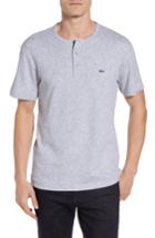Men's Lacoste Double Face Henley T-shirt (s) - Grey