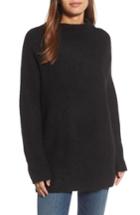 Women's Eileen Fisher Cashmere Blend Tunic Sweater, Size - Black