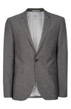 Men's Topman Textured Skinny Fit Suit Jacket - Grey